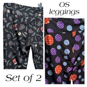 NEW LulaRoe OS Soft Leggings One Size  2-10 Small-Large Christmas Ornament Light